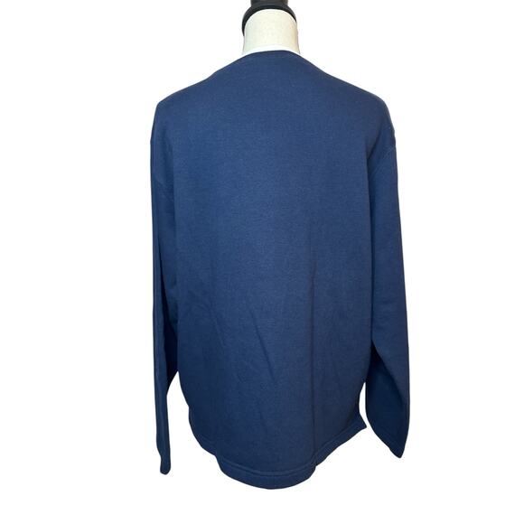 Decorated Originals Fleece Pullover Sweater Autumn Pumpkin Blue Women's M/L - Picture 3 of 5